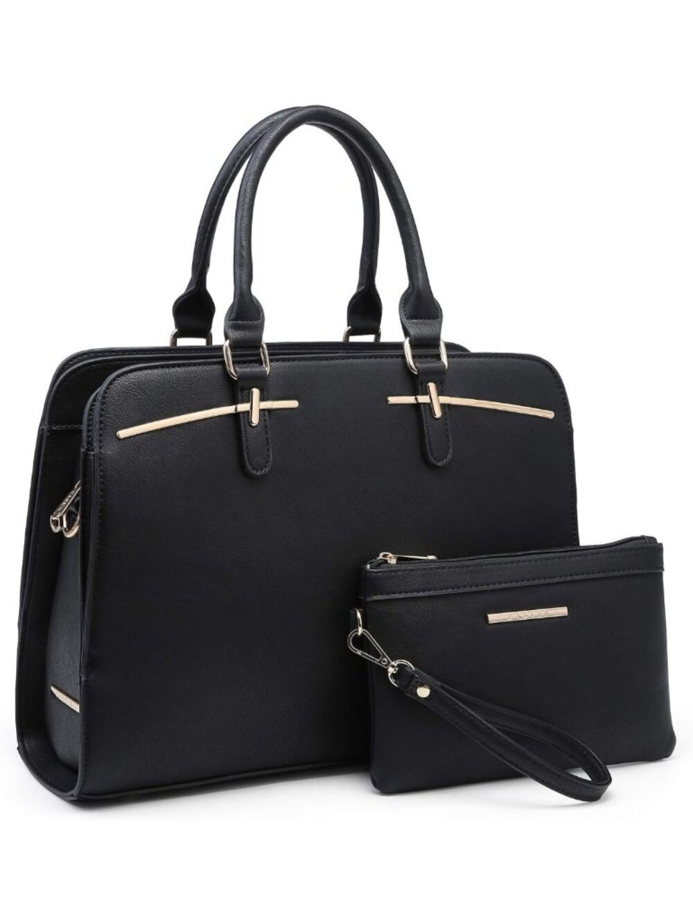 Stylish Women's Tote & Hobo Bag Set - 2pcs Purse with 3 Compartments, Versatile